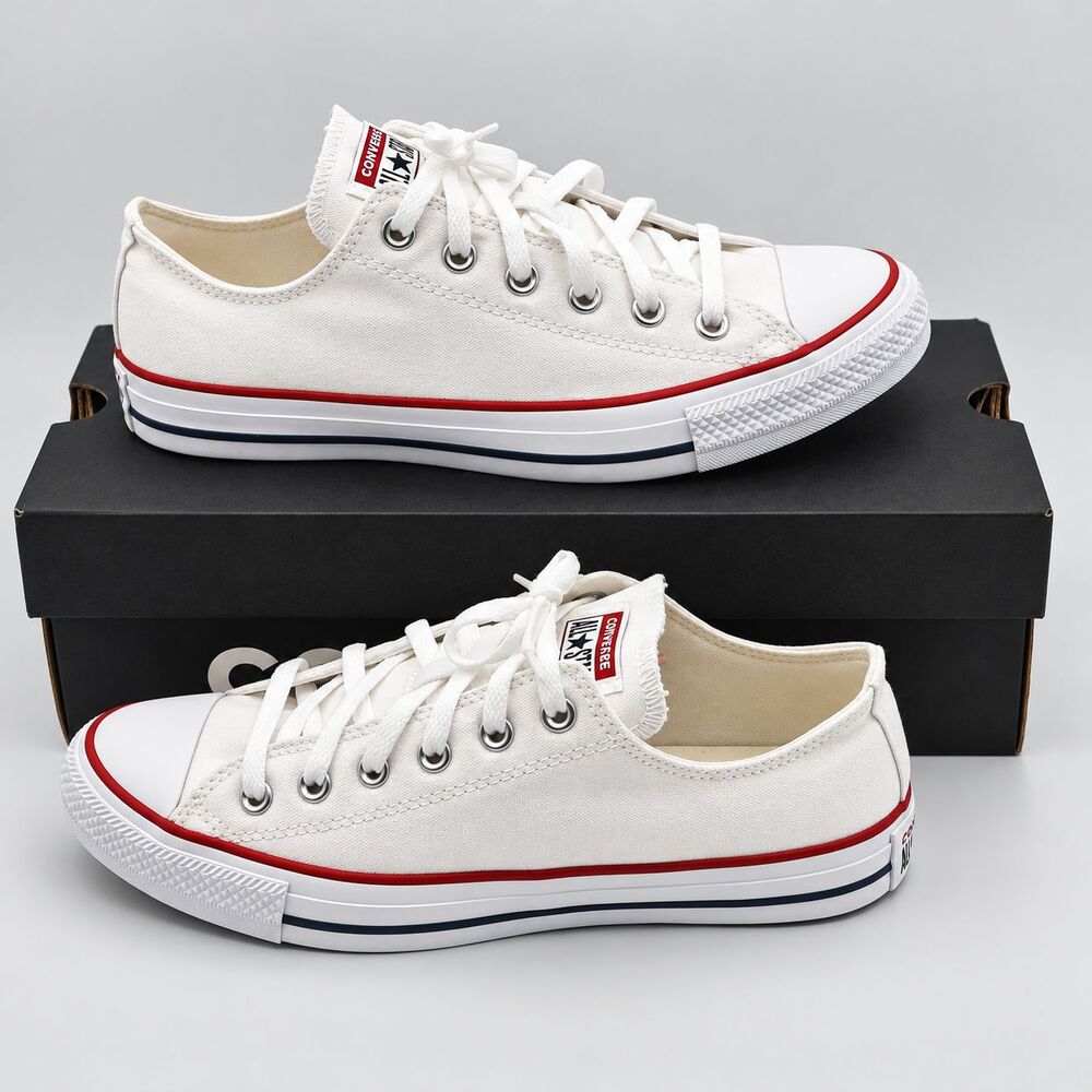 Converse Chuck Taylor All Star Women 7.5 White Low Top Canvas M7652C Shoes Retro